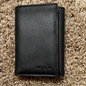 Coach Black Leather wallet. NWOT